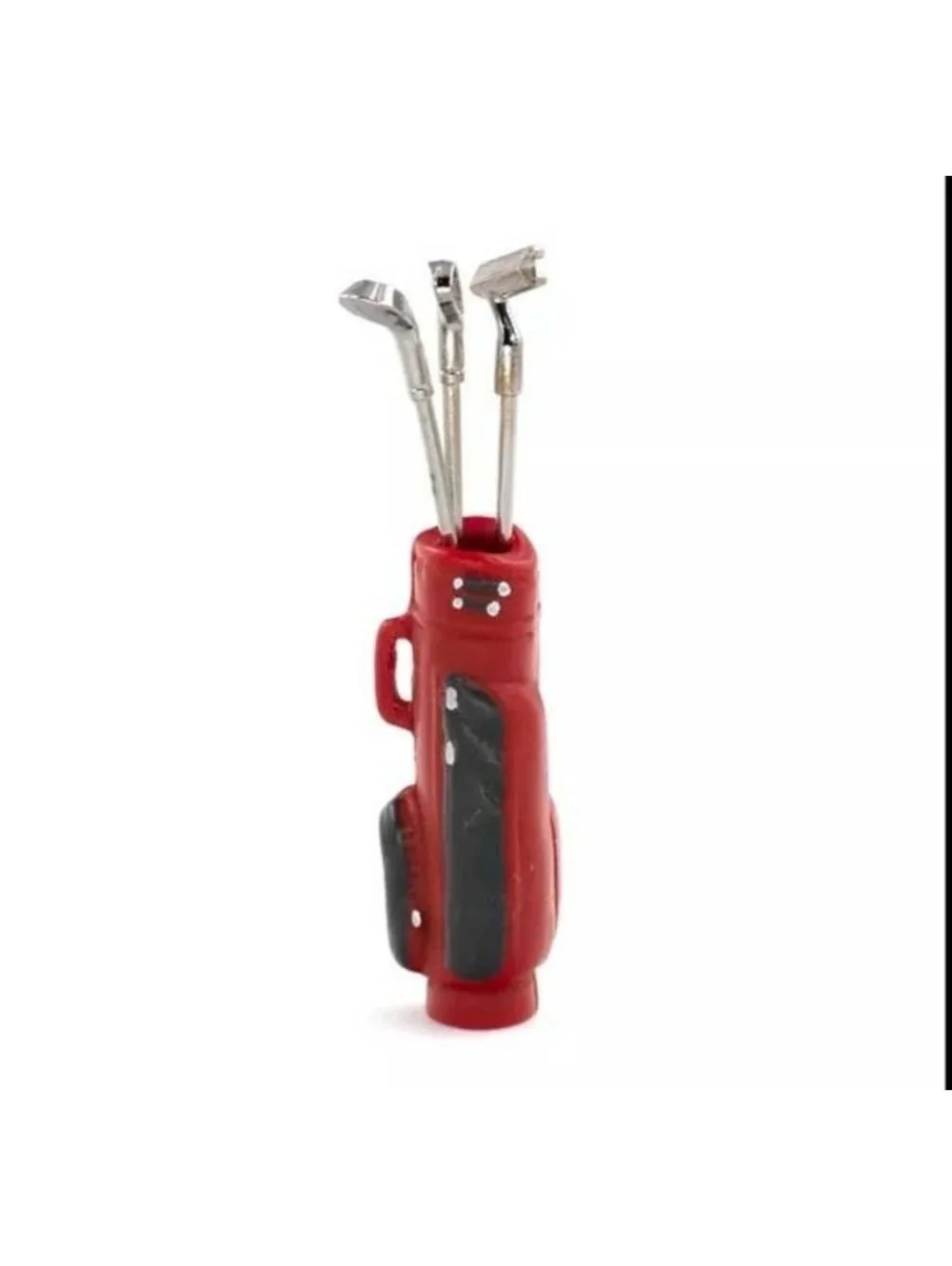 Miniature Dollhouse Accessories Red Golf